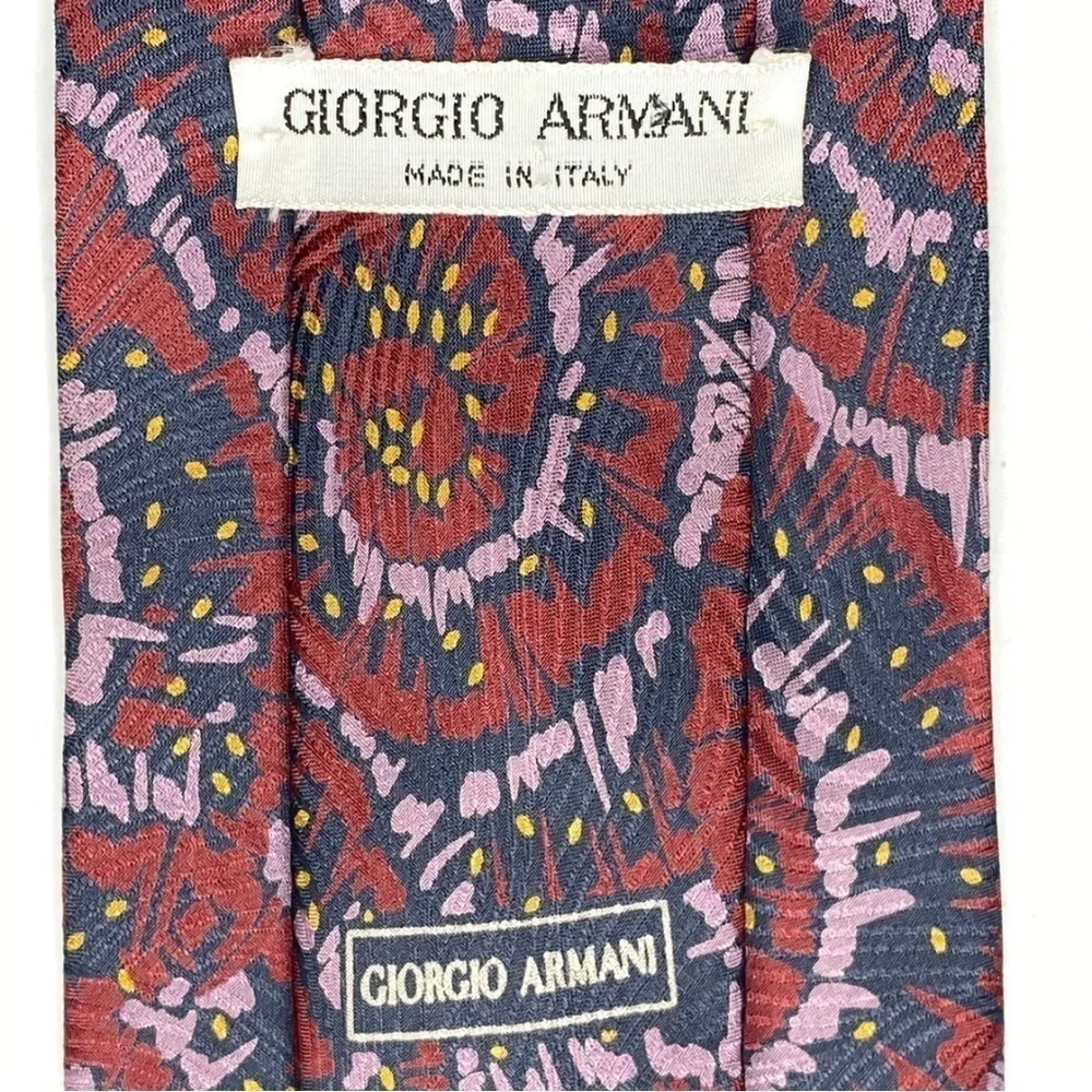 Giorgio Armani Silk Necktie Spiral